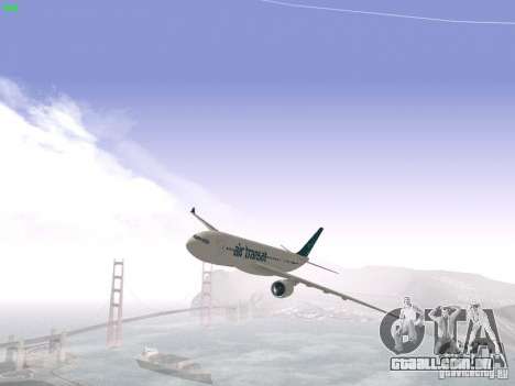 Airbus A330-200 Air Transat para GTA San Andreas