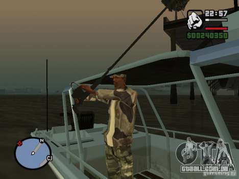 The present fishing mod V1 para GTA San Andreas