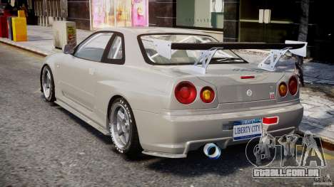 Nissan Skyline R34 Nismo para GTA 4