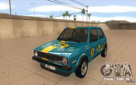 Volkswagen Golf Mk1 - Stock para GTA San Andreas