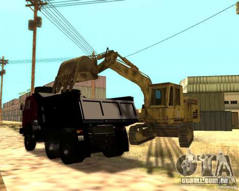 Máquina escavadora para GTA San Andreas