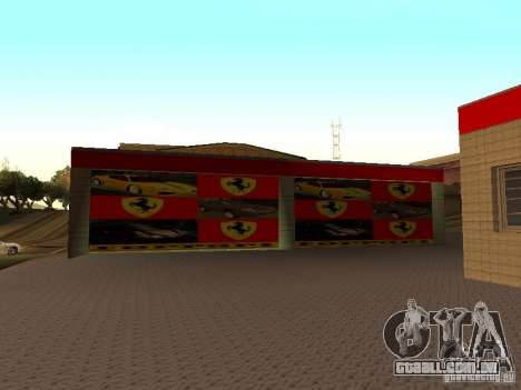 A garagem da Ferrari em Dorothy para GTA San Andreas