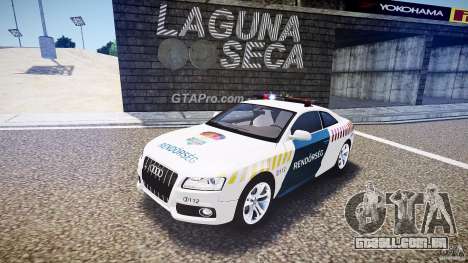 Audi S5 Hungarian Police Car white body para GTA 4