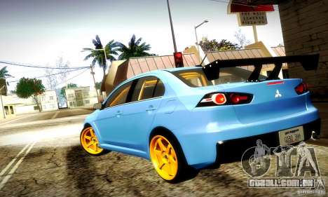 Mitsubishi Lancer Evo X Tuned para GTA San Andreas