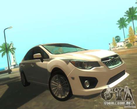 Subaru Impreza Sedan 2012 para GTA San Andreas