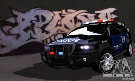 NFS Undercover Police SUV para GTA San Andreas
