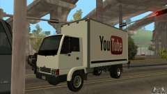 Caminhão com logotipo do YouTube para GTA San Andreas