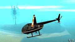 Robinson R44 Raven II NC 1.0 preto para GTA San Andreas