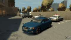 Audi S5 turquesa para GTA 4