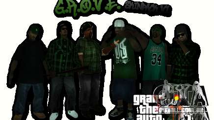 Grove Street Skin Pack para GTA San Andreas