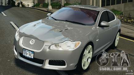 Jaguar XFR 2010 v2.0 prata para GTA 4