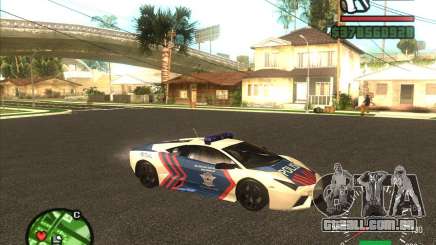 Lamborghini Reventon Polícia белый para GTA San Andreas