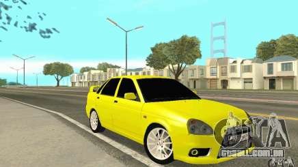 Lada Priora amarelo para GTA San Andreas