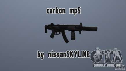 MP5 de carbono com um silenciador para GTA San Andreas