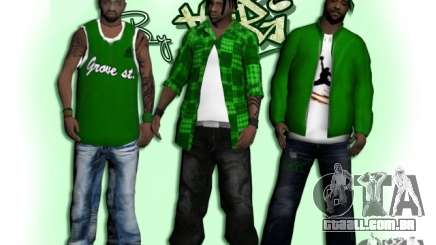 Grove St. skinpack para GTA San Andreas