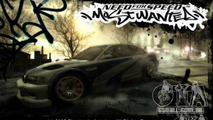 Carregamento de telas no estilo de NFS: Most Wanted para GTA San Andreas