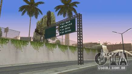 Estrada sinais v 1.0 para GTA San Andreas