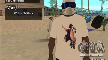 Uma camiseta com uma foto de Michael Jackson para GTA San Andreas