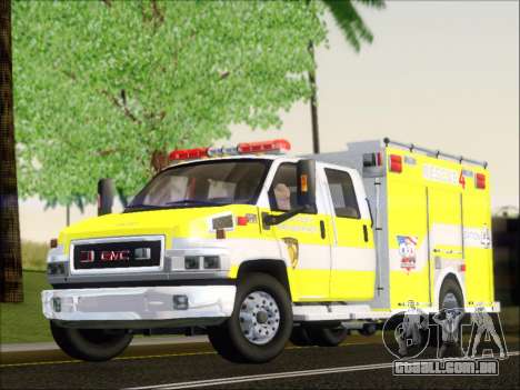 GMC C4500 Topkick BCFD Rescue 4 para GTA San Andreas