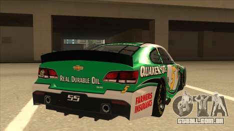Chevrolet SS NASCAR No. 5 Quaker State para GTA San Andreas