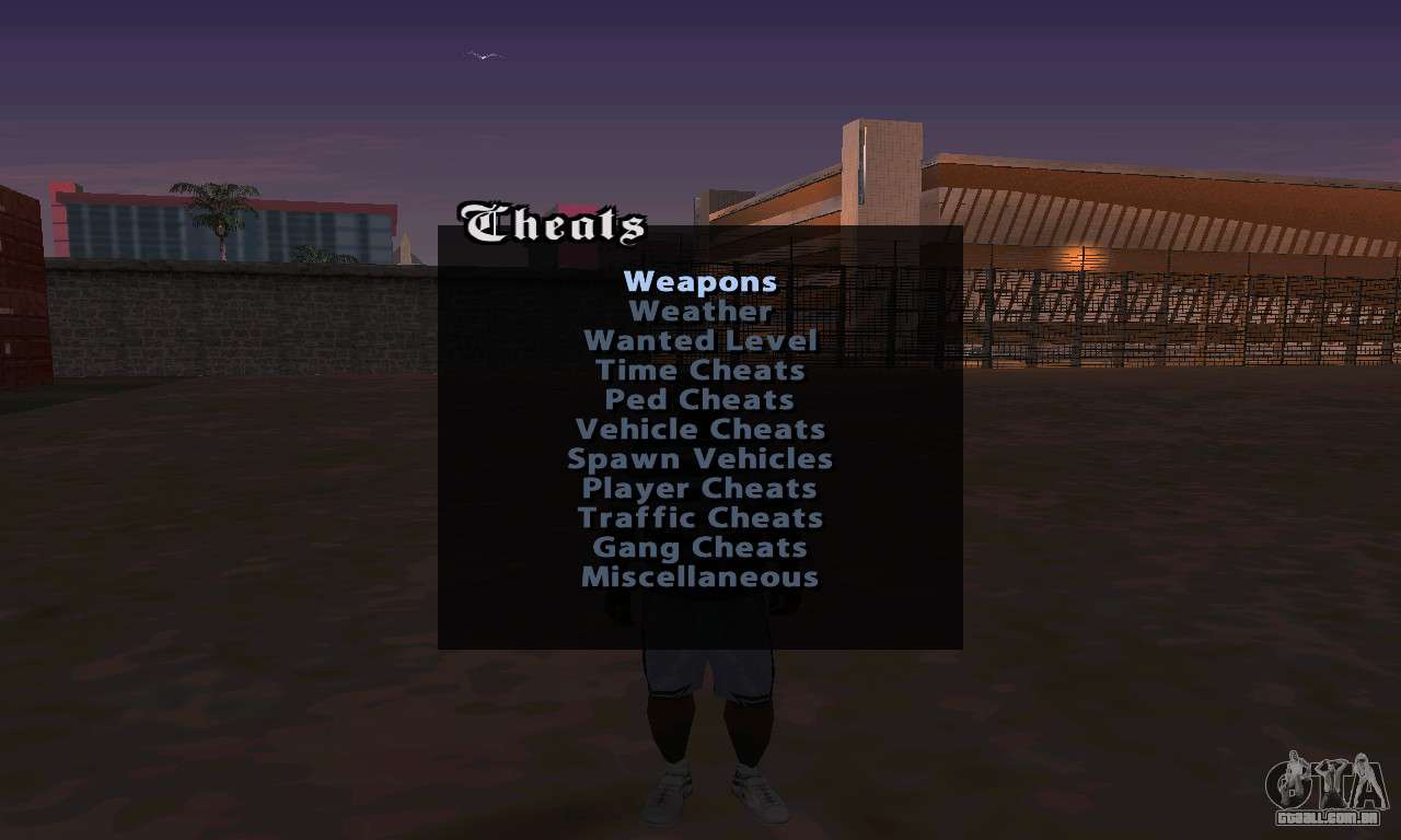 Cheat Menu para GTA San Andreas