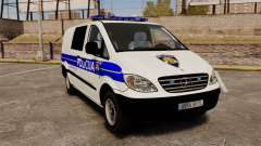 Mercedes-Benz Vito Croatian Police v2.0 [ELS] para GTA 4