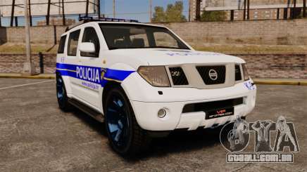 Nissan Pathfinder Croatian Police [ELS] para GTA 4