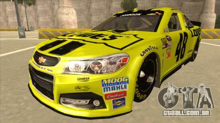 Chevrolet SS NASCAR No. 48 Lowes yellow para GTA San Andreas