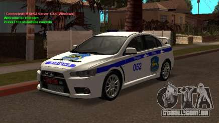 Mitsubishi Lancer X polícia para GTA San Andreas