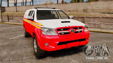 Toyota Hilux FDNY v2 [ELS] para GTA 4
