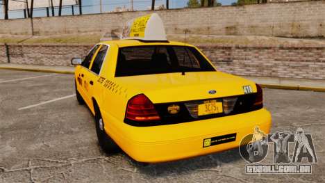 Ford Crown Victoria 1999 NYC Taxi v1.1 para GTA 4