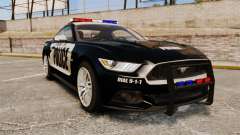 Ford Mustang GT 2015 Police para GTA 4