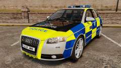Audi S4 Avant Metropolitan Police [ELS] para GTA 4
