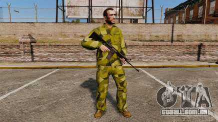 O uniforme de camuflagem sueca para GTA 4