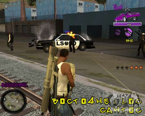 C-HUD Ballas Gang para GTA San Andreas
