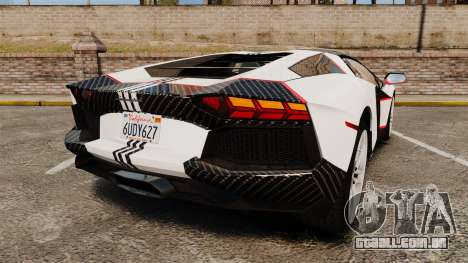 Lamborghini Aventador LP700-4 2012 Adidas Carbon para GTA 4