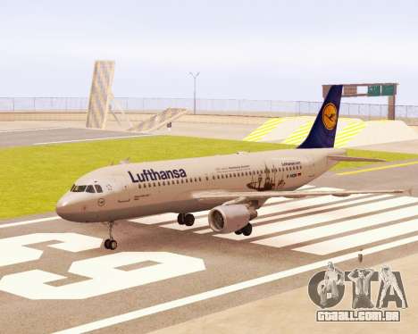 Airbus A320-200 Lufthansa para GTA San Andreas