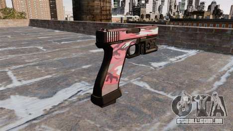 Pistola Glock De 20 De Interior Vermelho para GTA 4
