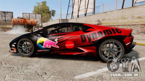 Lamborghini Huracan LP610-4 2014 Red Bull para GTA 4