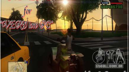 HD ENB for very low PC para GTA San Andreas