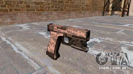 Pistola Glock De 20 Red Tiger para GTA 4