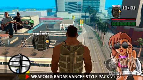 Arma & Radar VanCee Estilo Pack v1 para GTA San Andreas