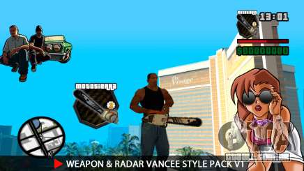 Arma & Radar VanCee Estilo Pack v1 para GTA San Andreas