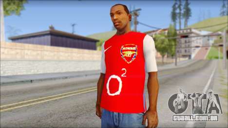 Arsenal Shirt para GTA San Andreas