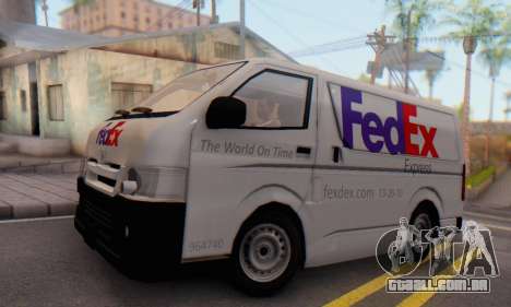 Toyota Hiace FedEx Cargo Van 2006 para GTA San Andreas