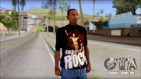 WWE The Rock T-Shirt para GTA San Andreas