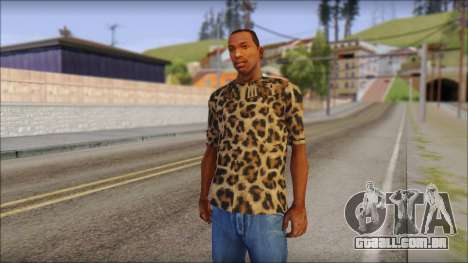 Tiger Skin T-Shirt Mod para GTA San Andreas