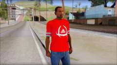 T-Shirt Adidas Red para GTA San Andreas