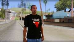 Chicago Bulls Black T-Shirt para GTA San Andreas