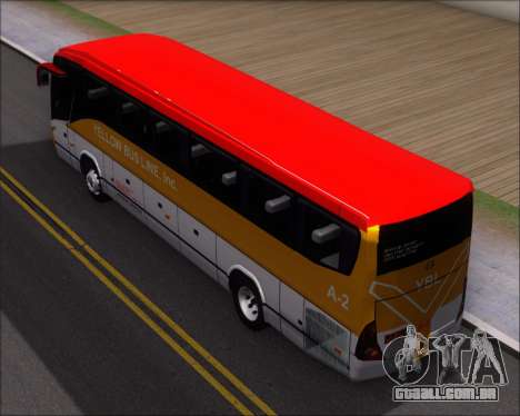 Marcopolo Paradiso G7 1050 Yellow Bus Line A-2 para GTA San Andreas